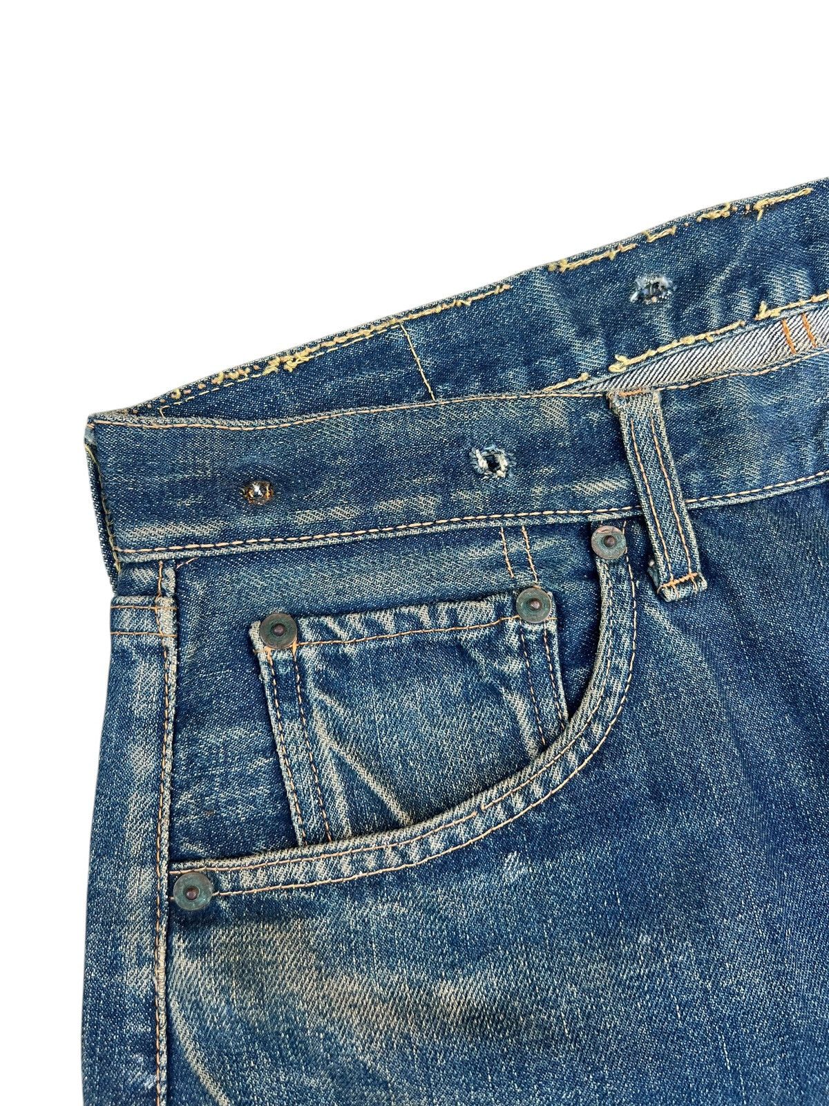 Levi's 60s 70s Levi’s 501 Big E Rust Dirty Mud Denim Selvedge Jeans Size US 32 / EU 48 - 8 Thumbnail