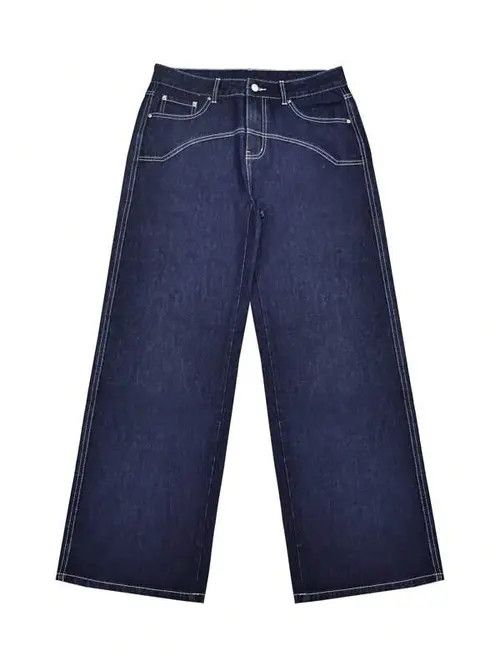 Japanese Brand × Vintage VIntage RETRO 90s loose denim jeans Size US 36 / EU 52 - 3 Thumbnail