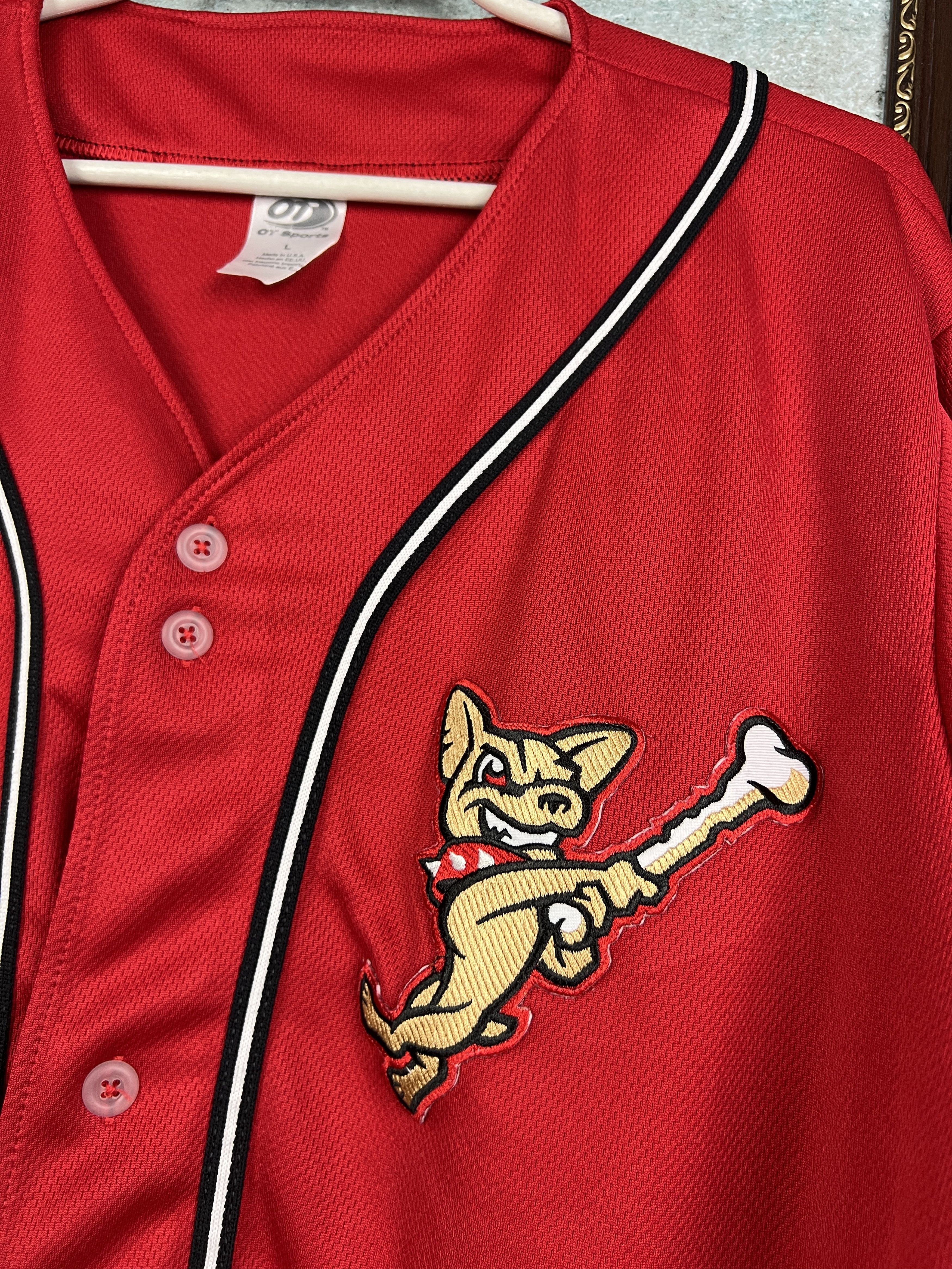 Vintage El Paso Chihuahuas Baseball Jersey Howling Dog Trikot Shirt Size US L / EU 52-54 / 3 - 3 Thumbnail