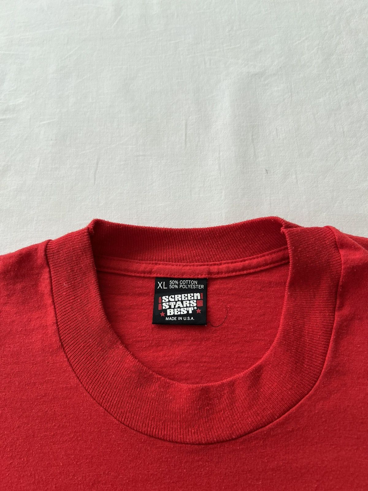 Vintage Vintage 90s P-51 Mustang Fighter-Bomber Airplane Red T-shirt Size US XL / EU 56 / 4 - 10 Thumbnail