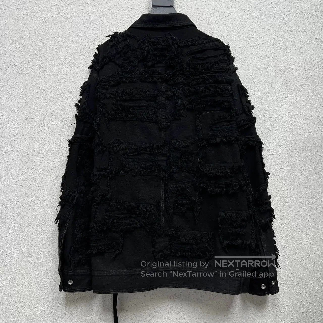 Rick Owens rick owens distressed black denim jacket. Size US S / EU 44-46 / 1 - 2 Thumbnail