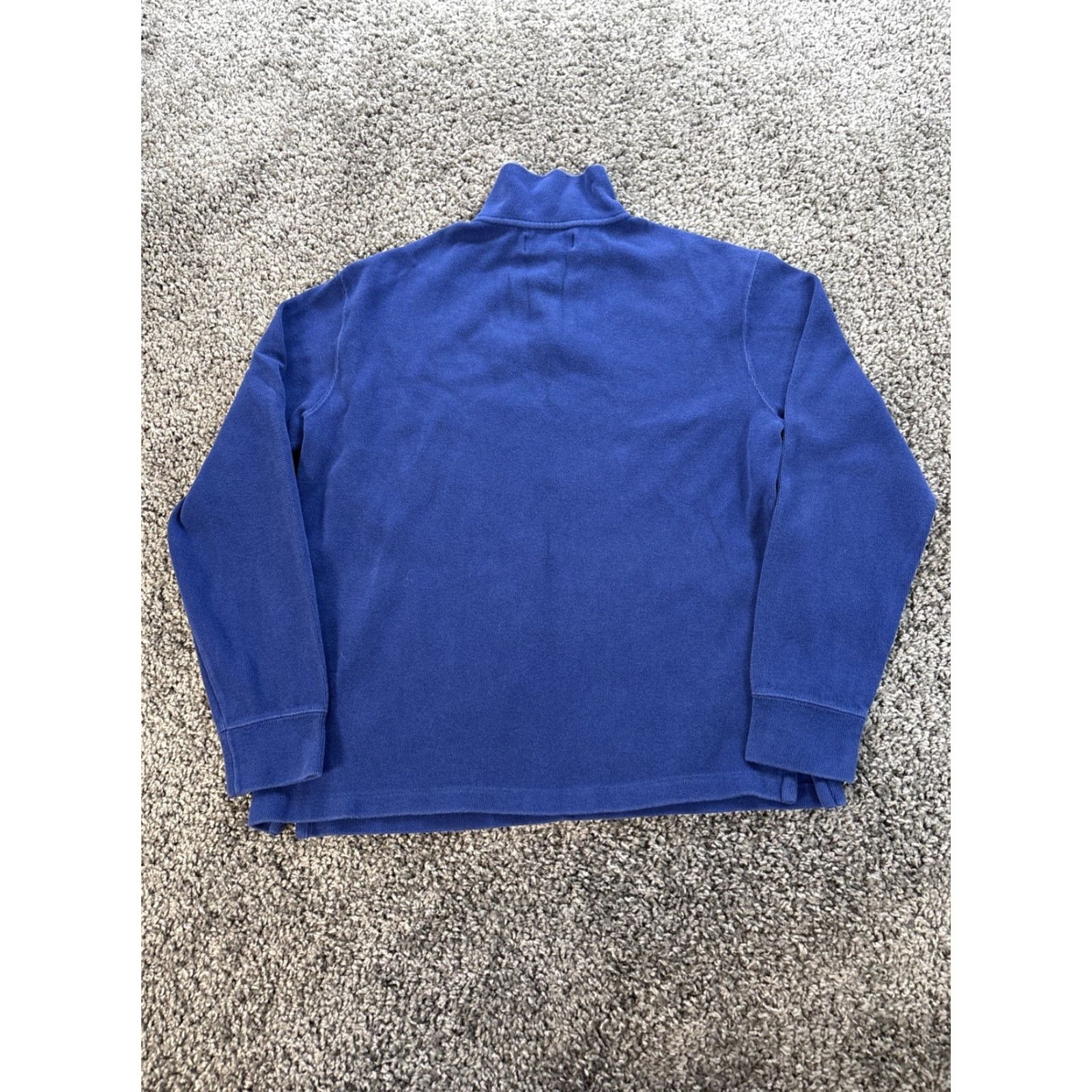 Polo Ralph Lauren VINTAGE Polo Ralph Lauren Sweater Mens M Blue Logo Zipper Quarter Zip 1/4 Zip Casual Preppy Knit Pullover Size US M / EU 48-50 / 2 - 7 Thumbnail