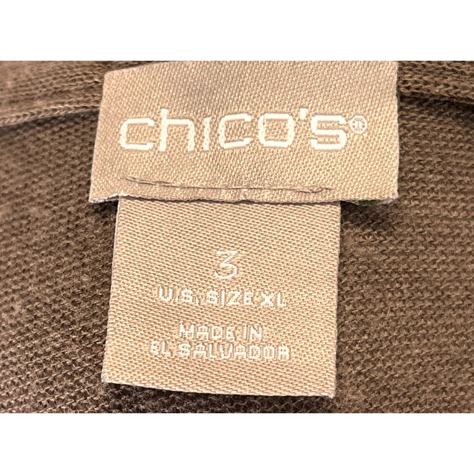 Vintage Chico’s Sweater Womens Sz 3 US Xlarge Brown Capsule Oversized Lightweight Draped Size XL / US 12-14 / IT 48-50 - 6 Thumbnail
