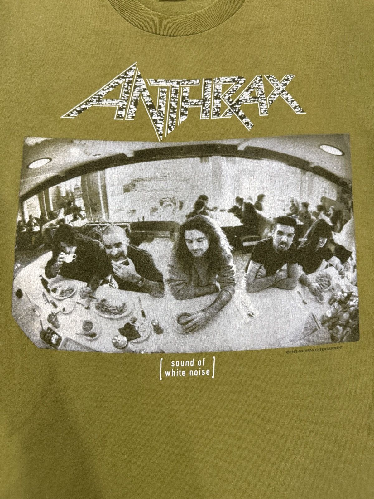 Band Tees Vintage 90s Anthrax Sound Of White Noise Bandtees Size US L / EU 52-54 / 3 - 3 Thumbnail