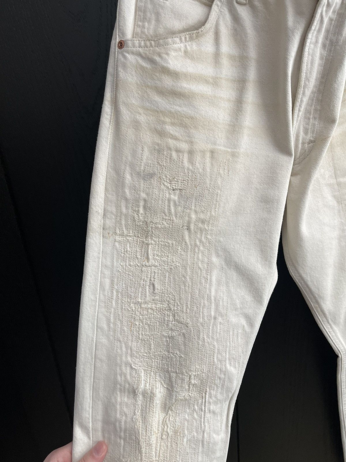 RRL Ralph Lauren RRL Repaired Jeans Size US 32 / EU 48 - 2 Thumbnail