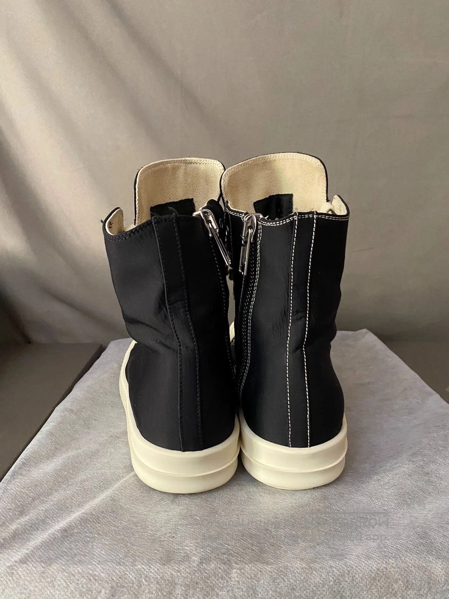 Rick Owens rick owens high-top sneakers in black and cream. Size US 8.5 / EU 41-42 - 4 Thumbnail