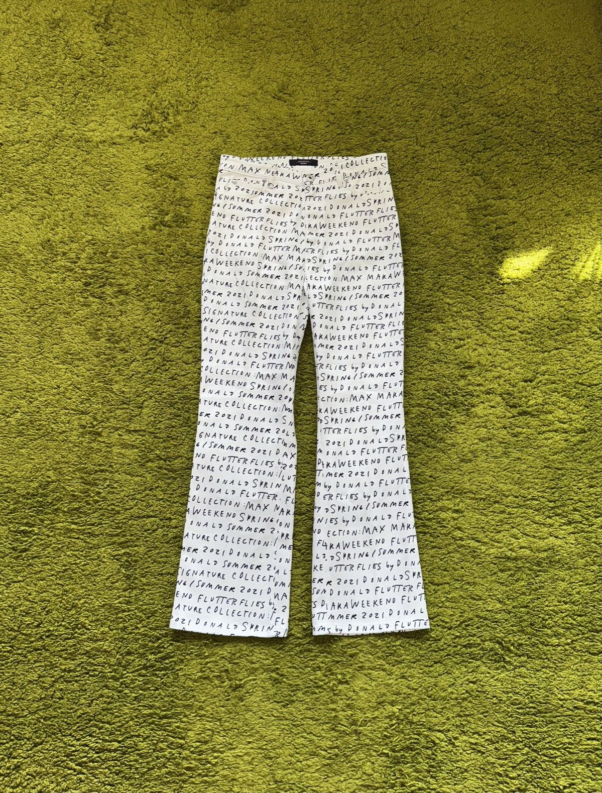 Max Mara Max Mara Weekend x Donald Robertson flared monogram jeans Size 30" / US 8 / IT 44 - 1 Thumbnail