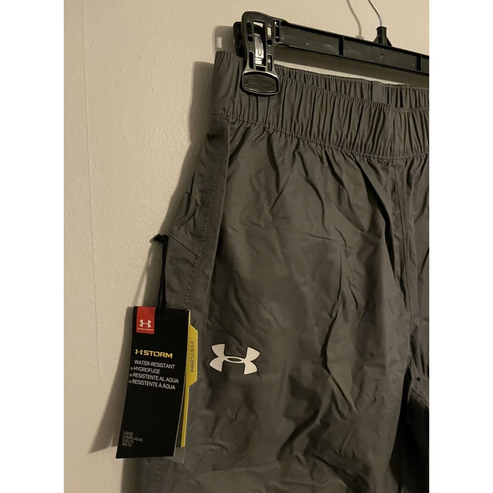 Under Armour Under Armour Storm Ace Rain Water Resistant Pants Gray Men's Small 1261124 Size US 29 - 2 Thumbnail
