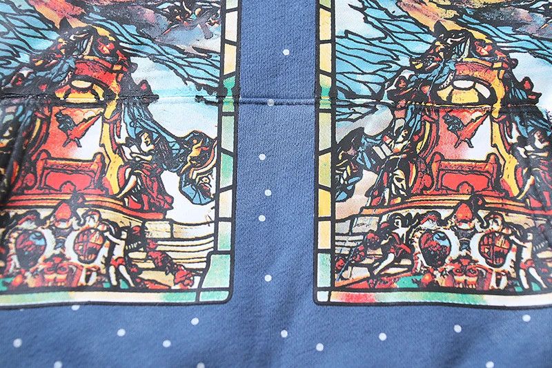 Japanese Brand Retro Graffiti Dyed Print Plush Flannel Hoodies Size US M / EU 48-50 / 2 - 4 Thumbnail