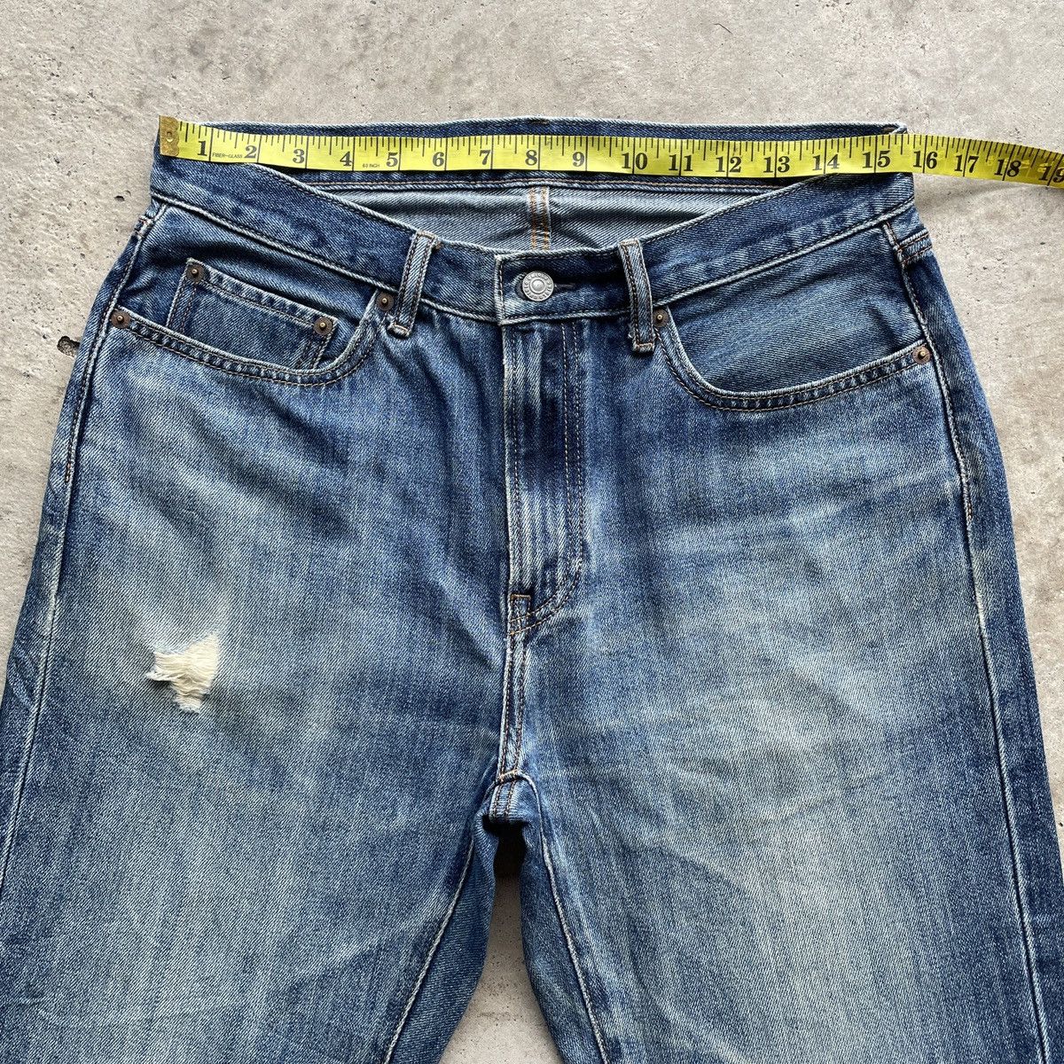 Japanese Brand Vintage Japanese Brand Faded Denim Jeans Pants W31x31.5 Size US 31 - 5 Thumbnail