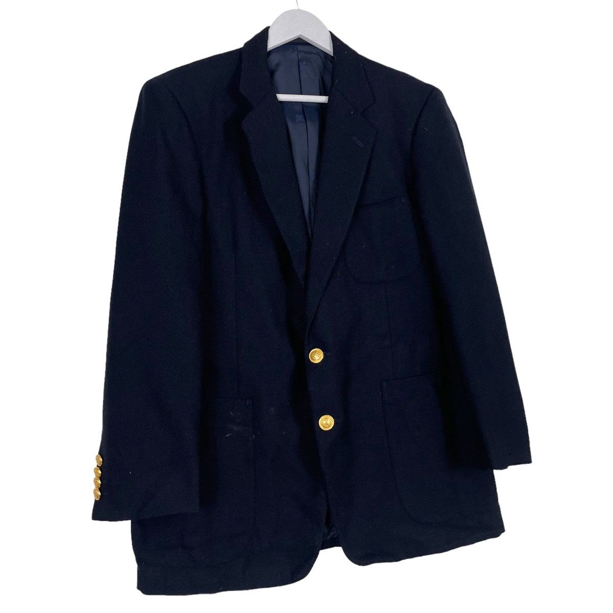 Burberry × Vintage 💥BURBERRYS LINEN BUTTON VINTAGE JACKET Size US L / EU 52-54 / 3 - 3 Thumbnail
