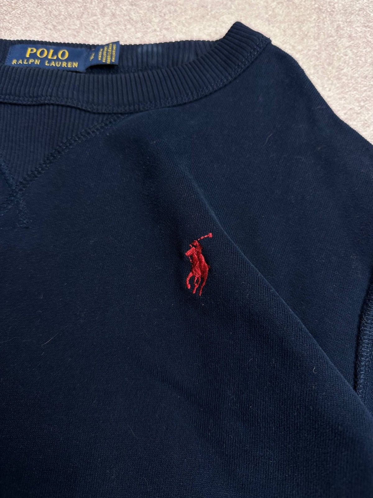 Polo Ralph Lauren Vintage Polo Ralph Lauren Navy Blue Boxy Sweatshirt S Size US S / EU 44-46 / 1 - 4 Thumbnail