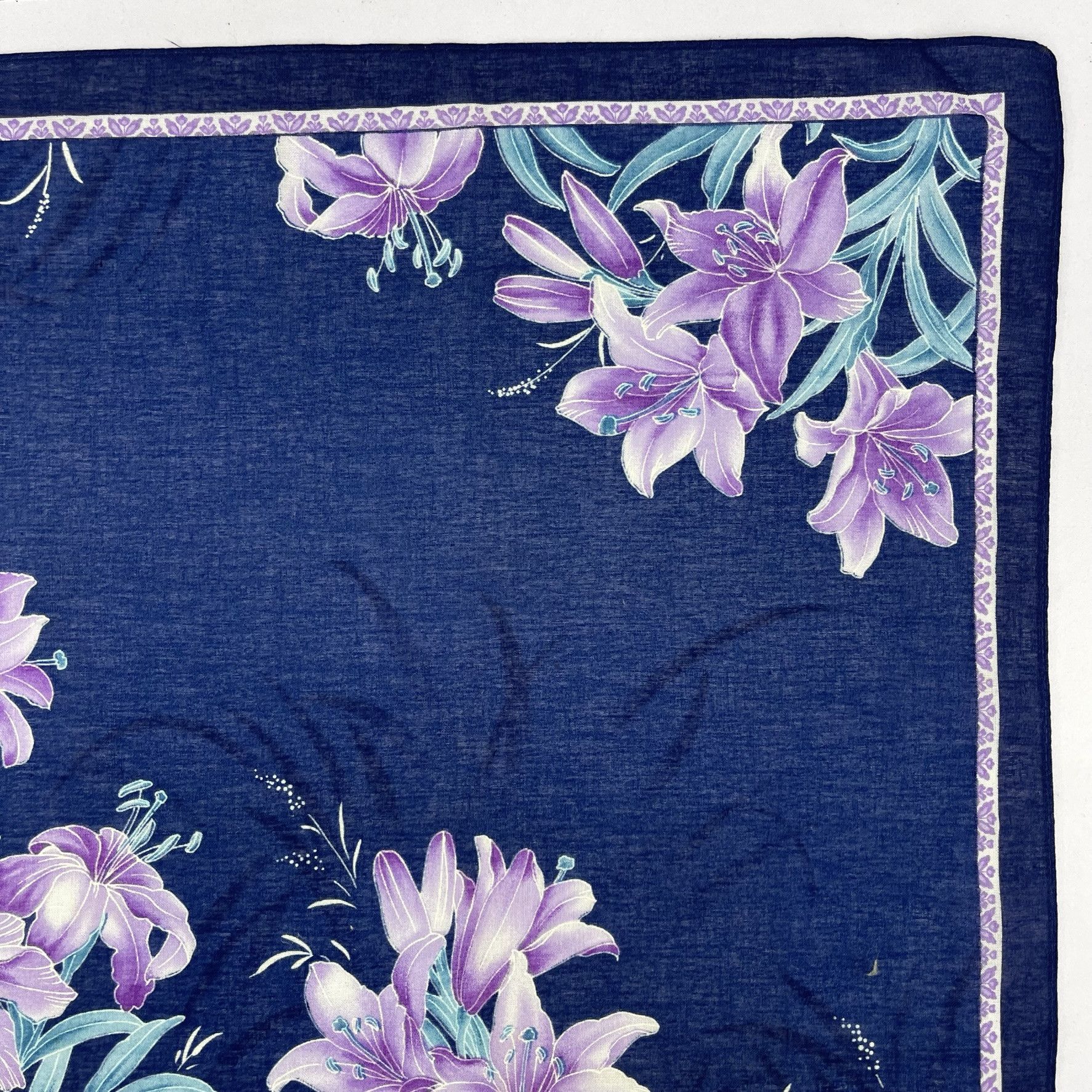 Japanese Brand Japanese Floral Handkerchief Art - 5043 Size ONE SIZE - 4 Thumbnail