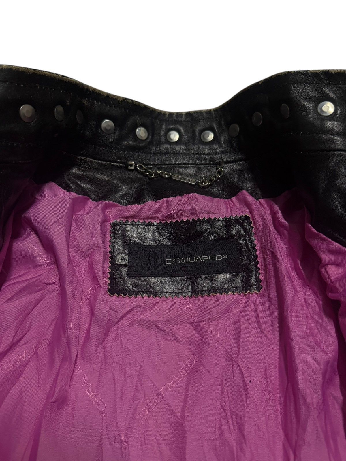 Dsquared2 Dsquared2 Fall 2005 Runway Studded Leather Jacket Size XS / US 0-2 / IT 36-38 - 12 Thumbnail