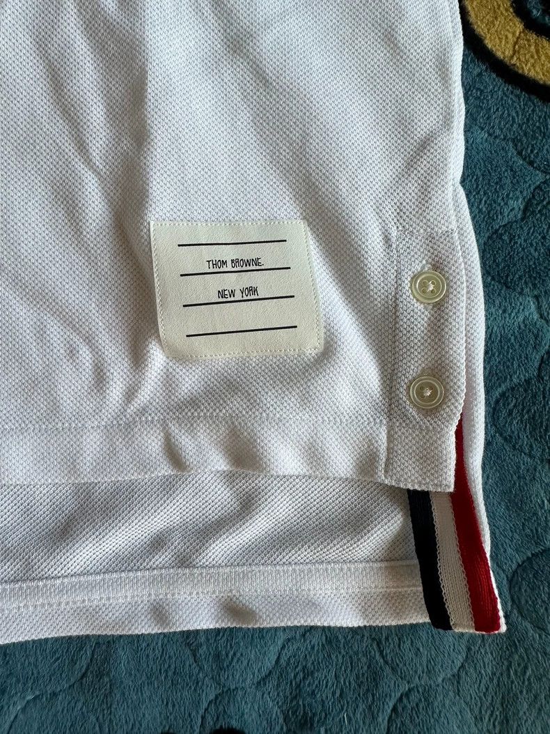 Thom Browne Thom Browne white polo Size US XXS / EU 40 - 2 Thumbnail