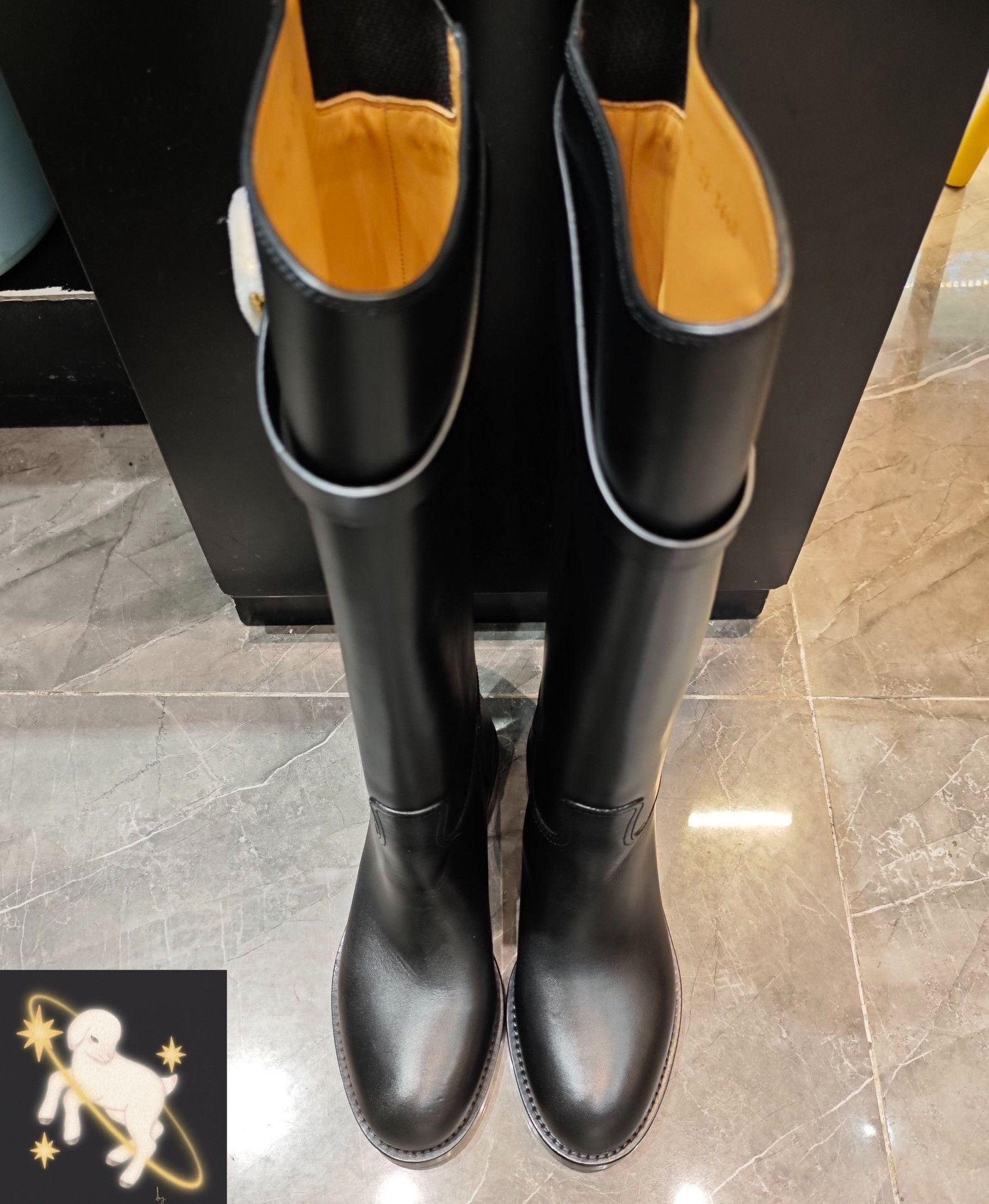 Dior Dior Empereinte Black CD Logo High Boots Size US 5.5 / IT 35.5 - 1 Thumbnail