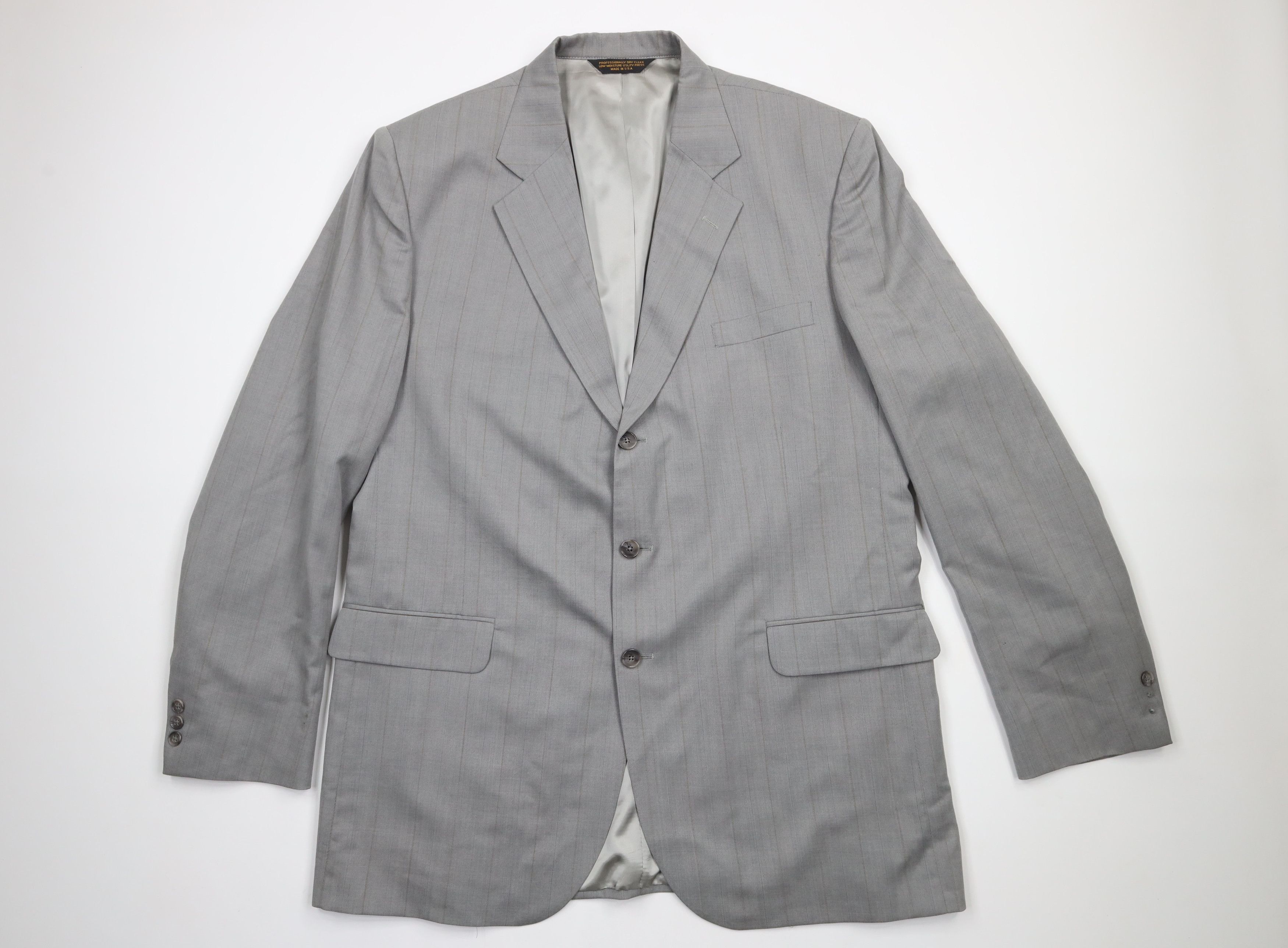 Vintage Vintage 70s Streetwear Distressed 2 Piece Wedding Suit Size 50L - 2 Thumbnail
