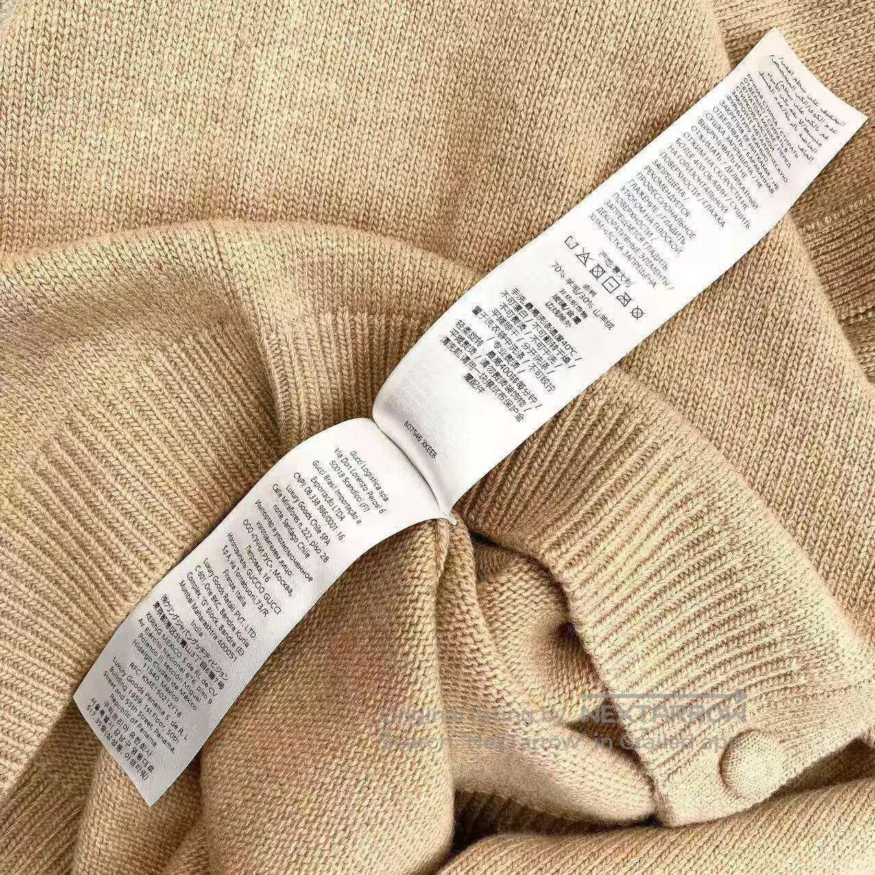 Gucci Guicci 25SS cuff rhinestone knit cardigan| Size M / US 6-8 / IT 42-44 - 5 Thumbnail