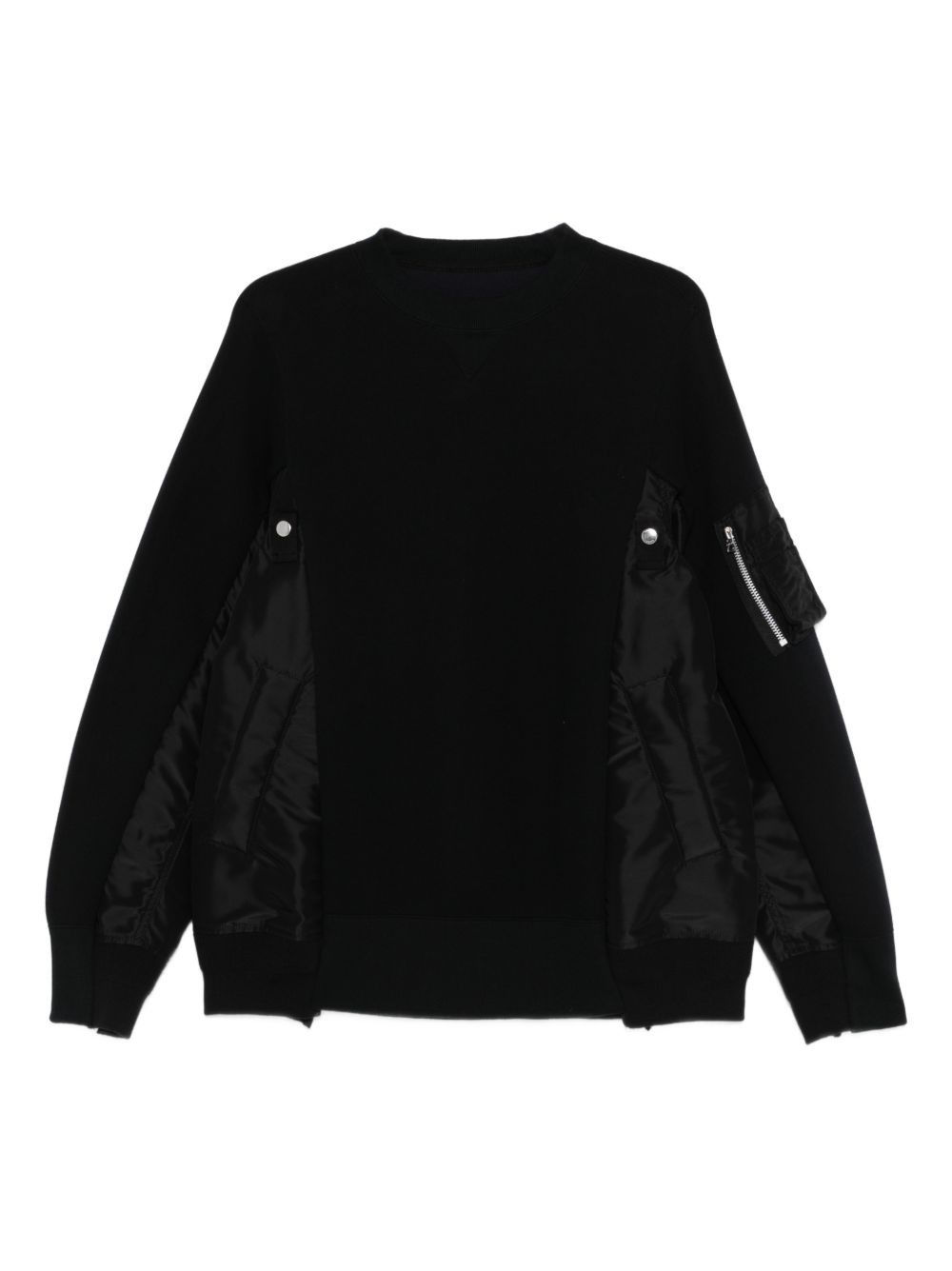 Sacai COTTON BLEND SWEATER Size US M / EU 48-50 / 2 - 1 Thumbnail