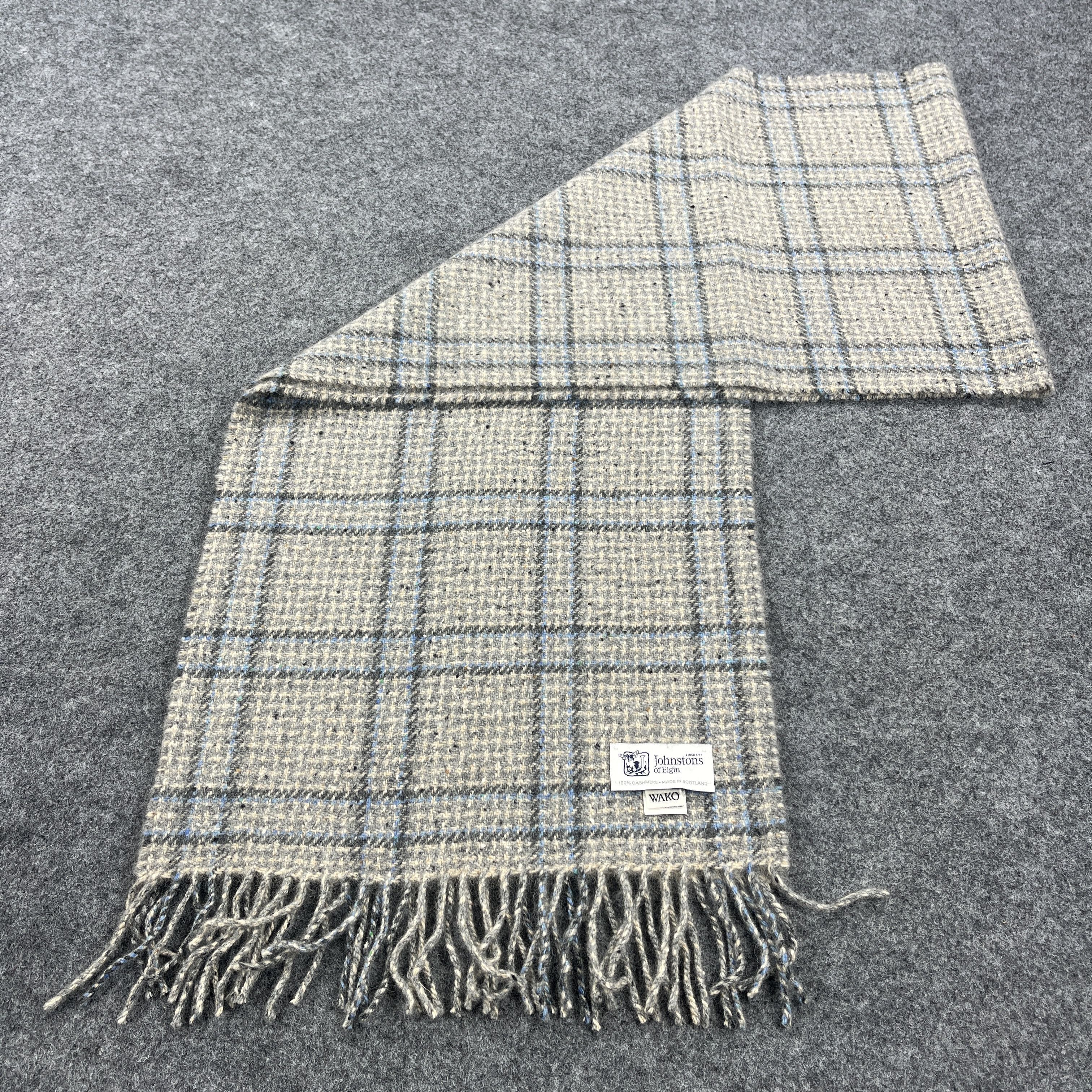 Johnstons Of Elgin × Vintage Johnstons Of Elgin Scarf / Muffler / Neckwear K072 Size ONE SIZE - 3 Thumbnail