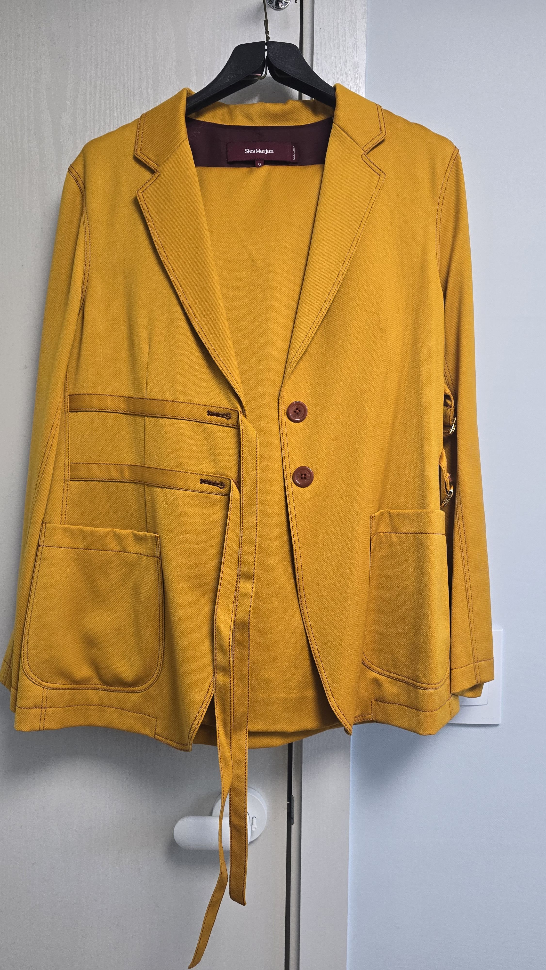 Sies Marjan sies marjan yellow suit Size 46R - 2 Thumbnail