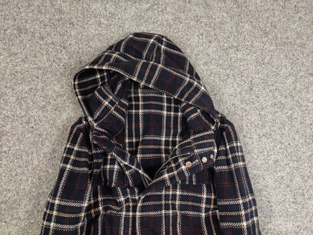 Paolo Pecora Paolo Pecora Design Duffle Checkered coat Wool Jacket Size US S / EU 44-46 / 1 - 8 Thumbnail