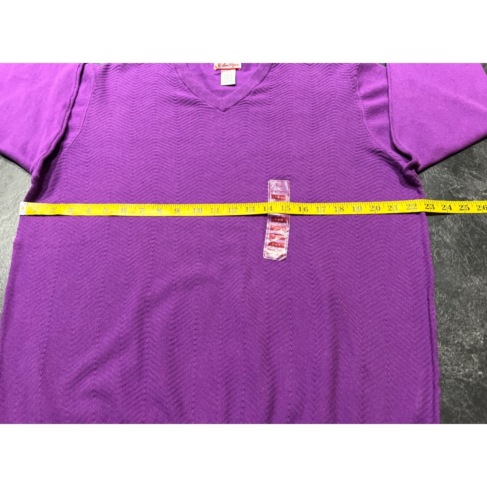 Hogan VINTAGE Ben Hogan Sweater Mens Size L Purple V Neck Size US L / EU 52-54 / 3 - 6 Thumbnail