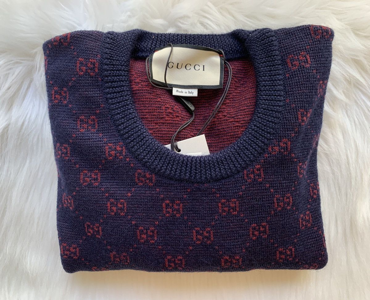 Gucci Gucci GG logo wool sweater Size US S / EU 44-46 / 1 - 5 Thumbnail