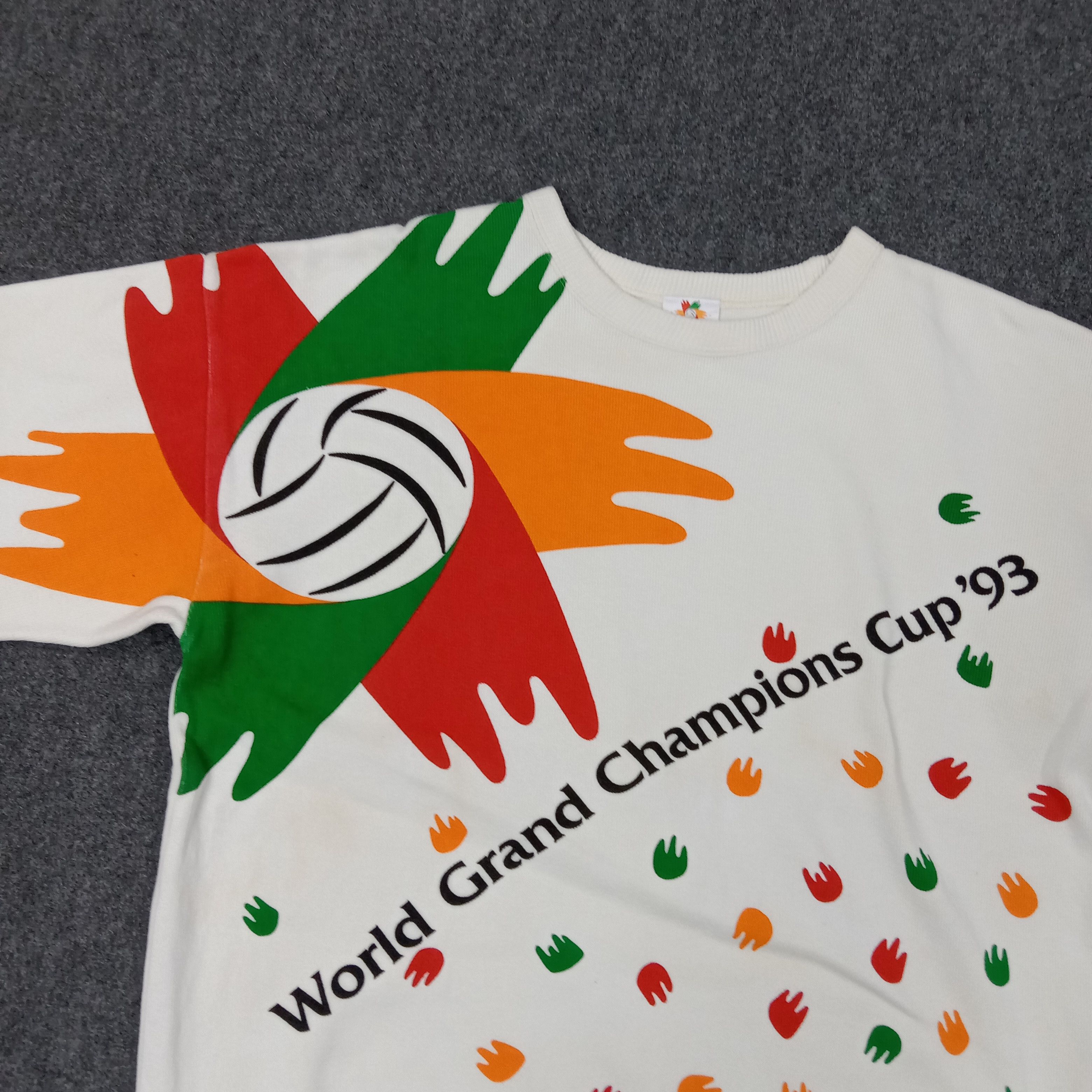 Japanese Brand World Grand ChampionsCup 93 Sport Style Sweatshirt C247N5 Size US L / EU 52-54 / 3 - 2 Thumbnail