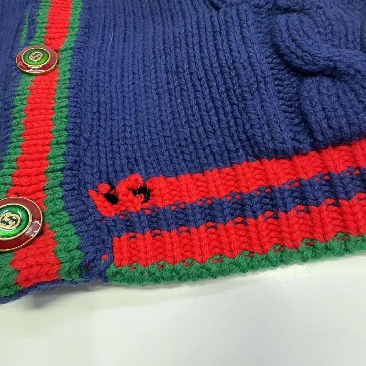 Gucci Gucci Gucci Colorblocked V-Neck Cardigan for Men -2506 Size US L / EU 52-54 / 3 - 7 Thumbnail
