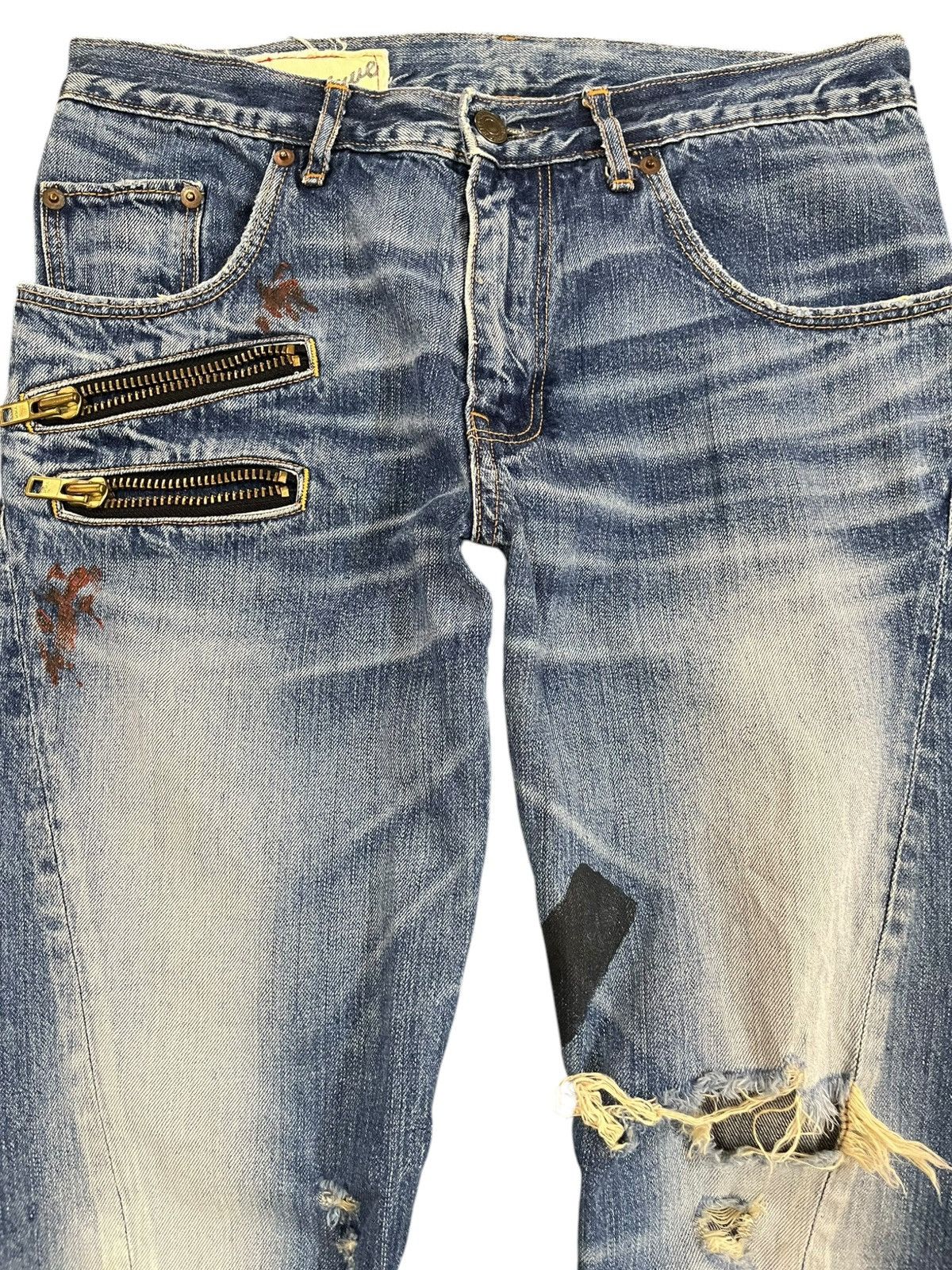 Japanese Brand × Seditionaries Vintage Rna Avant Garde Punk Distressed Denim Size US 31 - 2 Thumbnail
