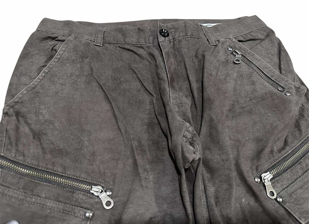 semanticdesign 🔥Sick Y2K Semantic Design Coated Cargo Pants Flared Zipper Size US 32 / EU 48 - 5 Thumbnail