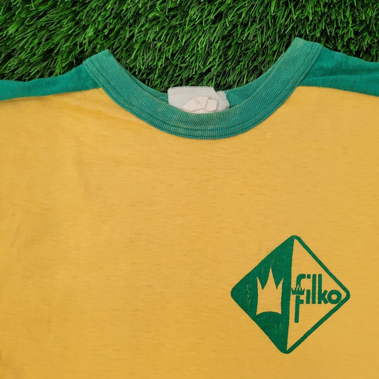 Other VTG 70s Filko Auto Parts Shirt Small 18x24 USA Yellow Green Size US S / EU 44-46 / 1 - 7 Thumbnail