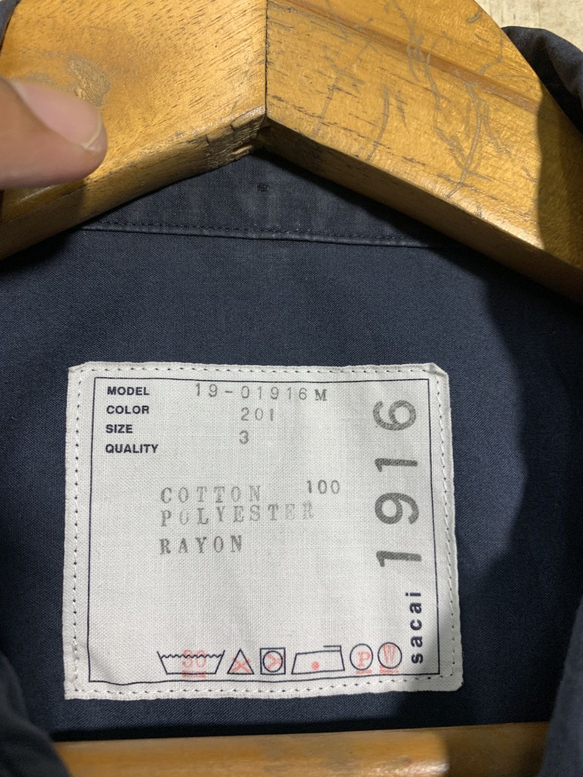 Sacai 🔥SACAI NAVY SHIRT (BUTTON UP) Size US L / EU 52-54 / 3 - 9 Thumbnail