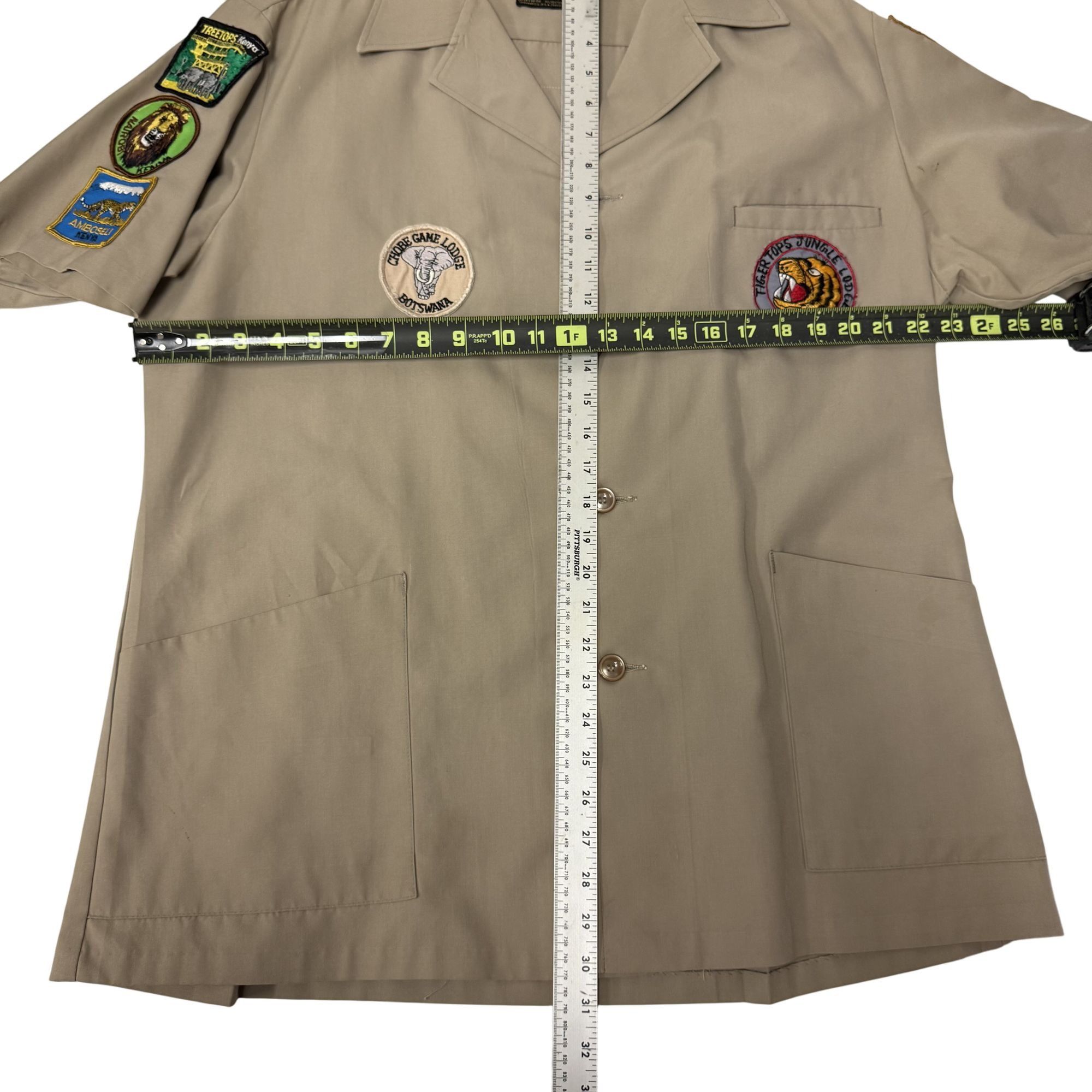 Other Vtg Sterling Khaki SAFARI Travel Shirt GAME LODGE Shirt Size US XL / EU 56 / 4 - 7 Thumbnail
