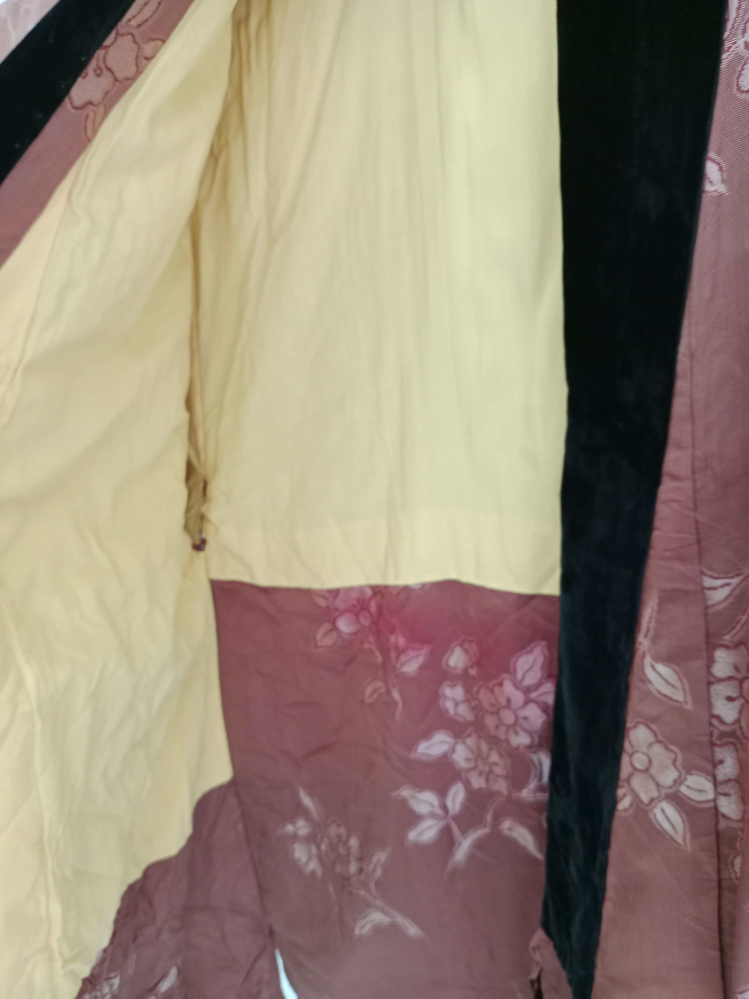 Japanese Brand Vintage Hanten Kimono Flower Motif Warm Wear Jacket Size US XL / EU 56 / 4 - 10 Thumbnail
