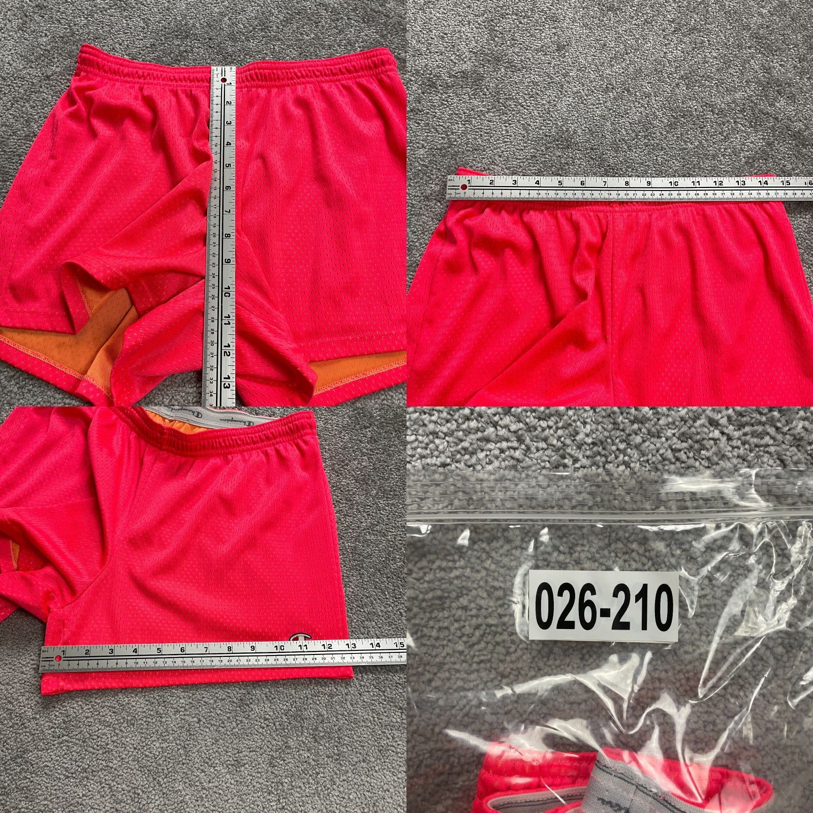 Champion Champion Athletic Shorts Womens Medium Pink Solid 3.5in Inseam Elastic Waist Breathable Pockets Size 32" / US 10 / IT 46 - 8 Thumbnail