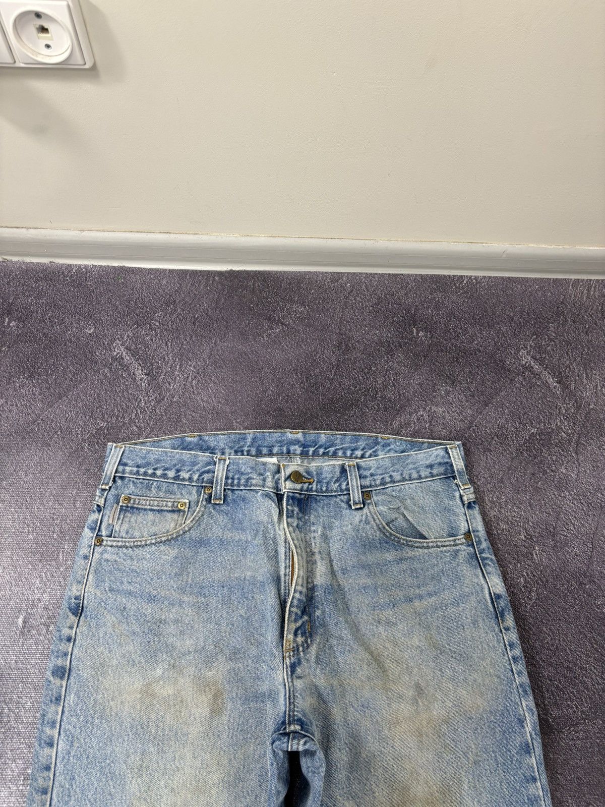 Carhartt Vintage Carhartt Relaxed Fit Blue Work Denim Hype Jeans Size US 38 / EU 54 - 10 Thumbnail