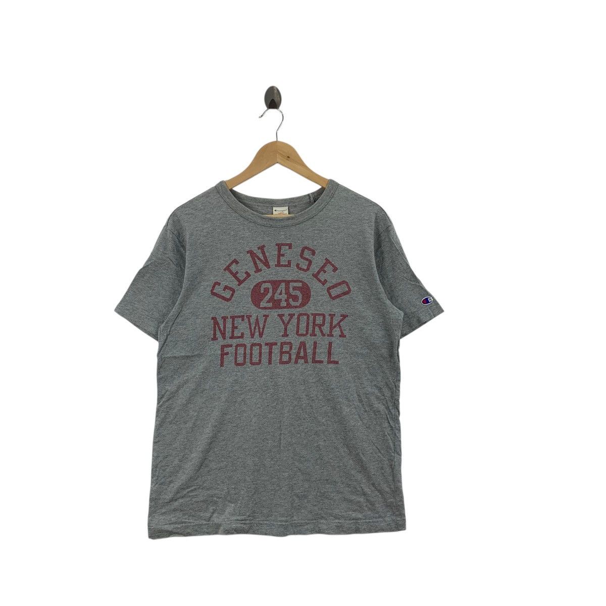 Champion CHAMPION NEW YORK FOOTBALL Geneseo College Tee Shirt Top Size US L / EU 52-54 / 3 - 3 Thumbnail