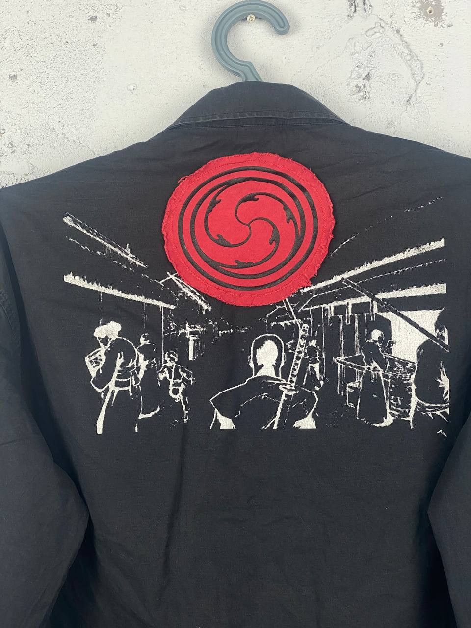 Anime × Desigual × Japanese Brand Vintage Japanese Anime Samurai Black Shirt Size US L / EU 52-54 / 3 - 7 Thumbnail