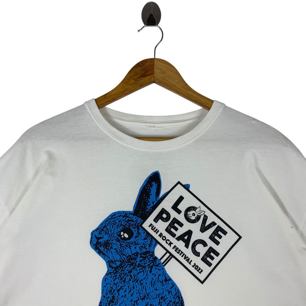 Band Tees × Japanese Brand FUJI ROCK FESTIVAL 2022 tower records love peace tee Size US XL / EU 56 / 4 - 2 Thumbnail