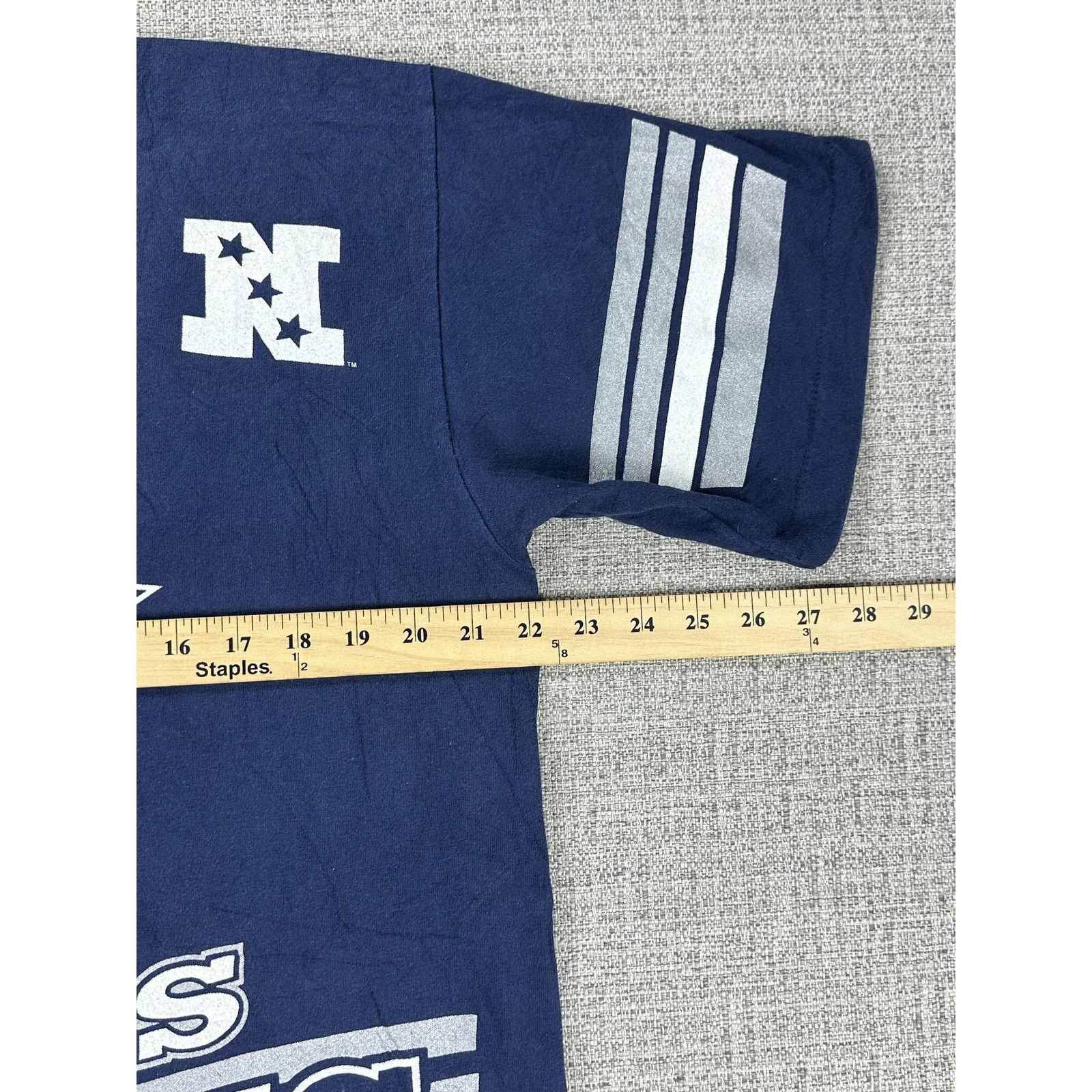 Salem Sportswear Vintage Dallas Cowboys Shirt Mens Large Blue NFL Salem Size US L / EU 52-54 / 3 - 3 Thumbnail