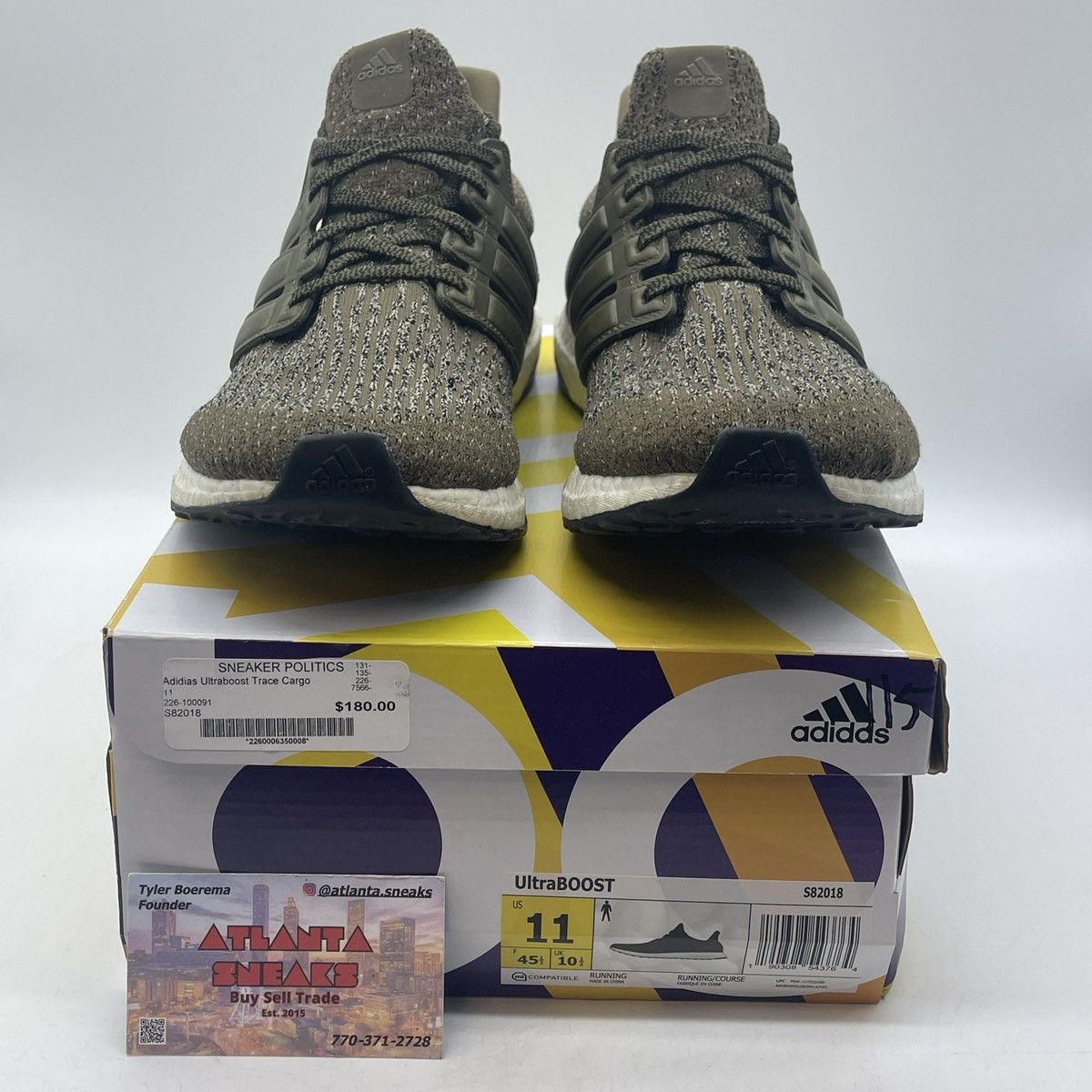 Adidas Ultra boost 3.0 trace olive Size US 11 / EU 44 - 2 Thumbnail