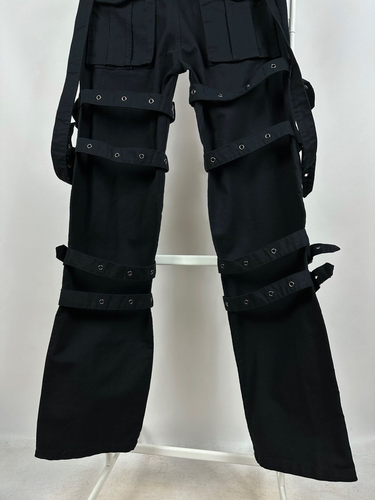 Queen Of Darkness Avant Garde Punk Goth Bondage Cargo Pants