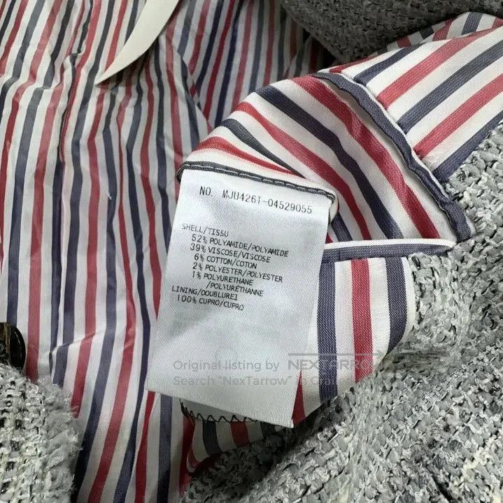 Thom Browne Thom Browne SS21 Striped Blazer in Light Gray. Size US S / EU 44-46 / 1 - 4 Thumbnail