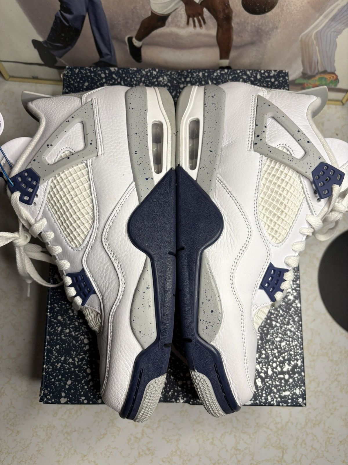 Jordan Brand Air Jordan 4 Retro midnight Navy Size US 10 / EU 43 - 4 Thumbnail