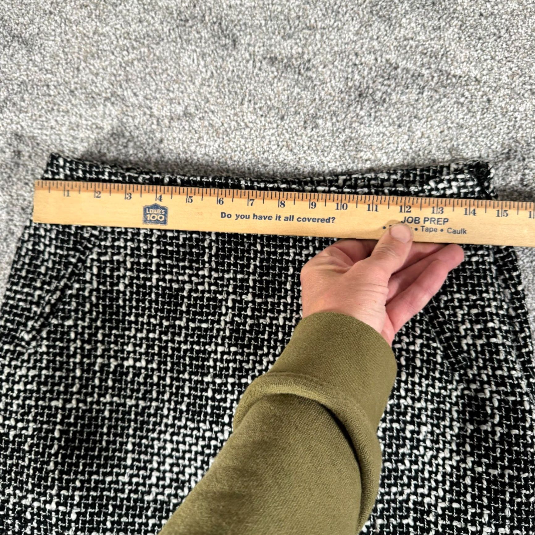 Vintage VINTAGE INC International Concepts Skirt 4 Office Academia Bouclé Tweed Retro Twee Pencil Knee Length Black Womens Size 27" / US 4 / IT 40 - 7 Thumbnail