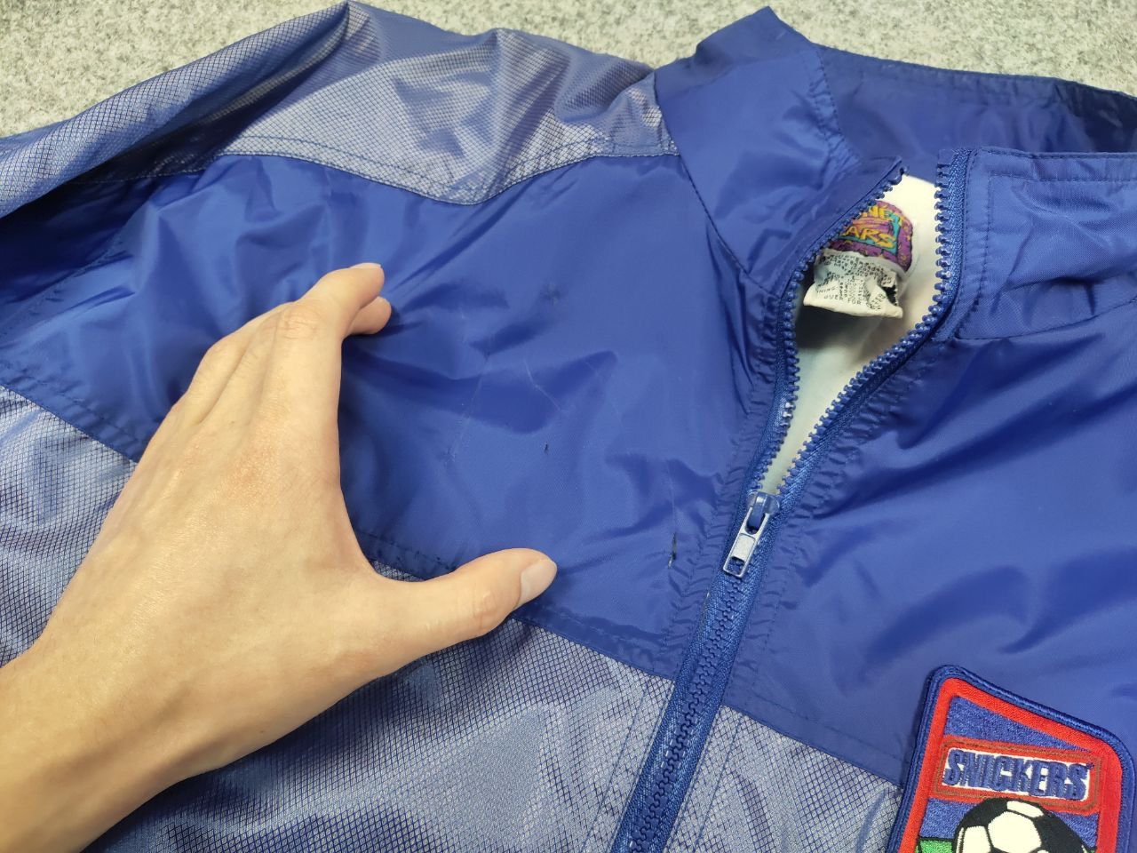 USA Olympics Vintage Snickers USA World Cup 94's Light Blue Nylon Jacket Size US L / EU 52-54 / 3 - 21 Thumbnail