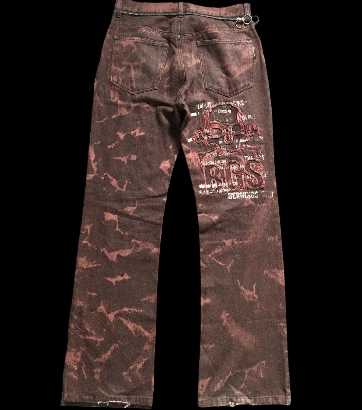 D97 BERNINGS SHO Punk Seditionaries Flare Distressed Jeans