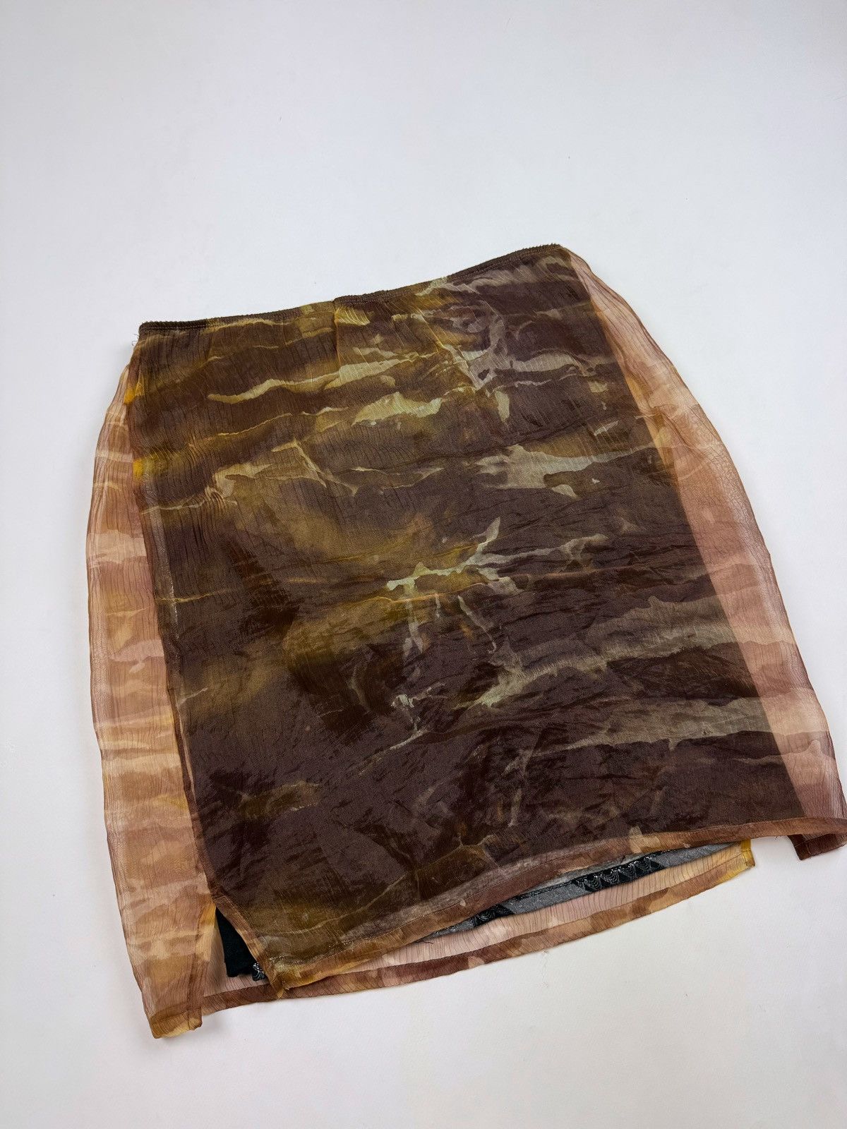 Custo Barcelona Y2K Custo Barcelona Printed Mesh Layered Midi Skirt Size 32" / US 10 / IT 46 - 8 Thumbnail